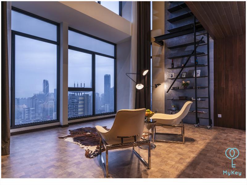 Expressionz Professional Suites By Mykey Kuala Lumpur Exteriör bild 3D rendering of a living room